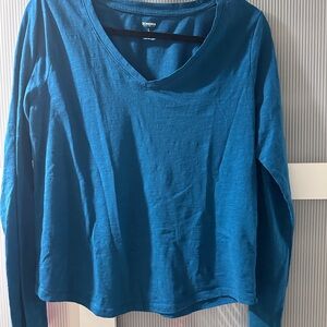 Sonoma Teal V-Neck Long Sleeve Top